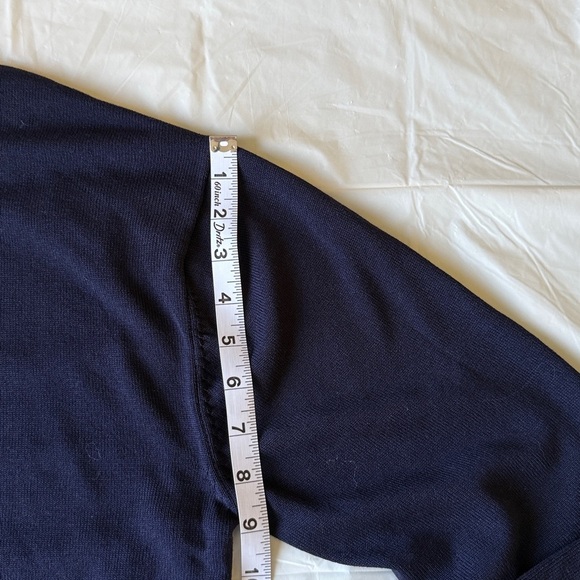 Zara Navy Cropped Sweater - Picture 7 of 9